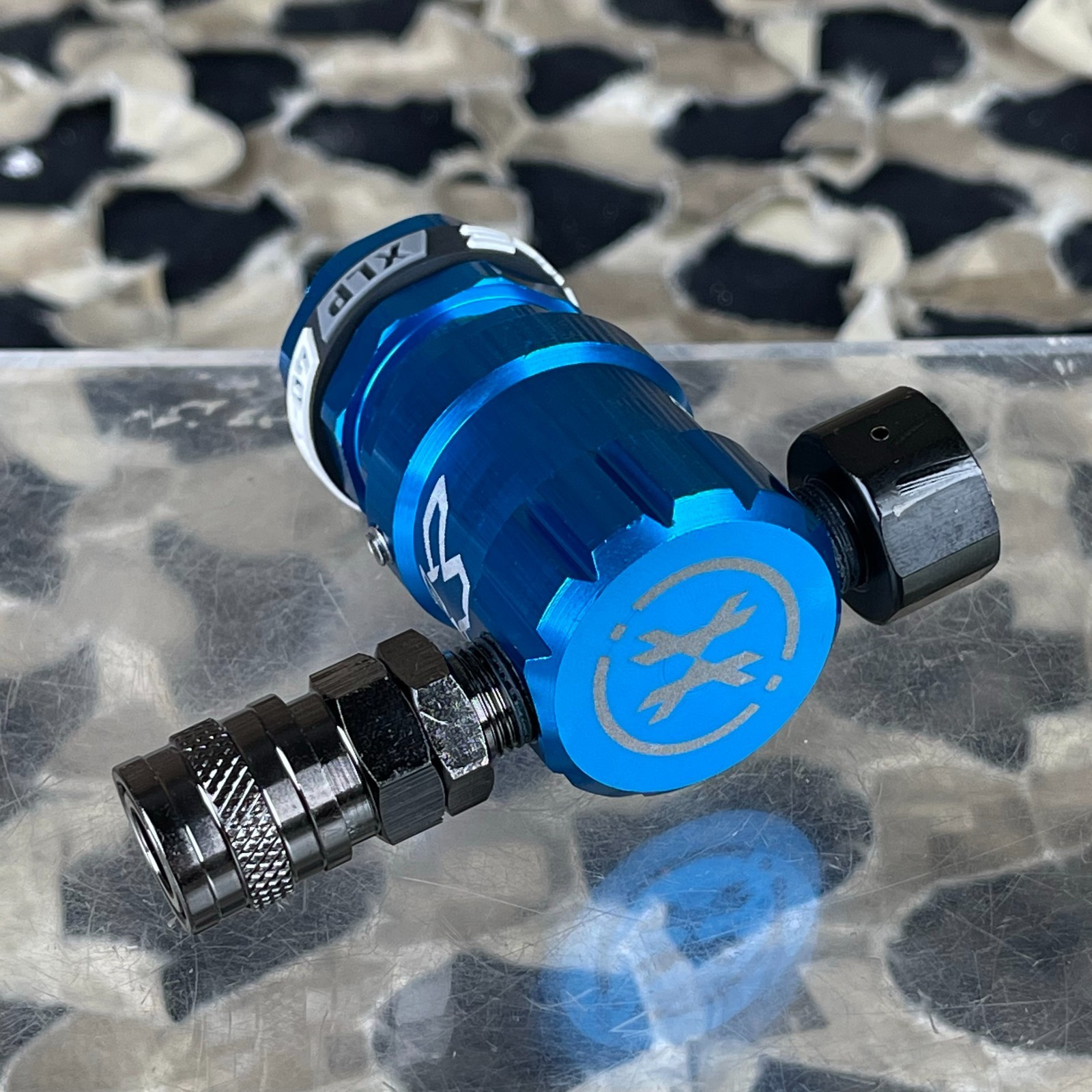 NEW HK Army Hostile Airsoft XLP Regulator w/ Side Port - Blue