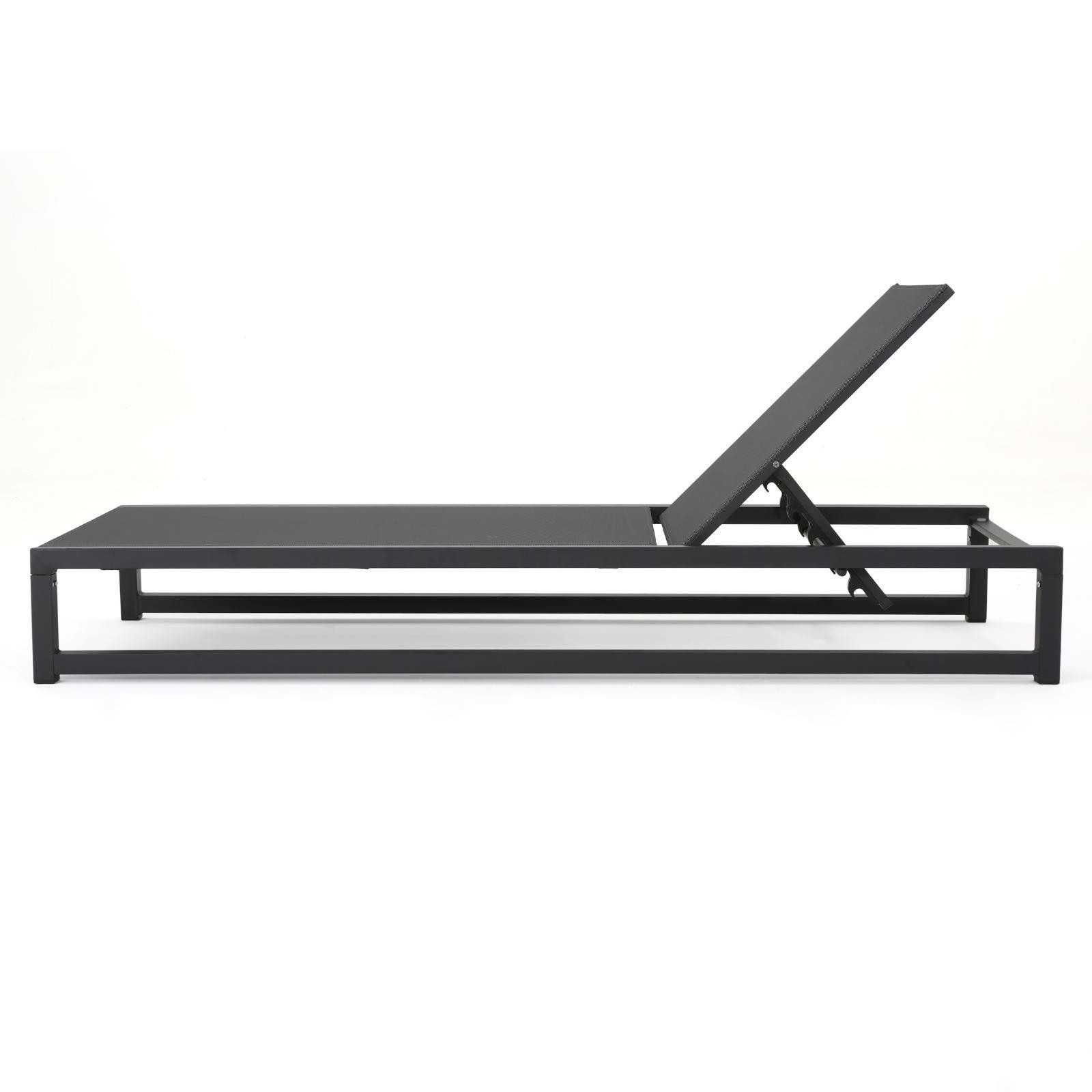 Adjustable VENICE Chaise Lounge with Breathable Mesh Seats & Sturdy Aluminum