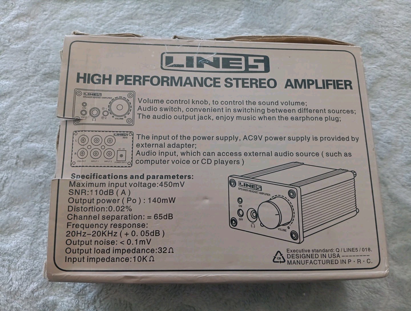 Line 5 Speaker Headset Amplifier A910