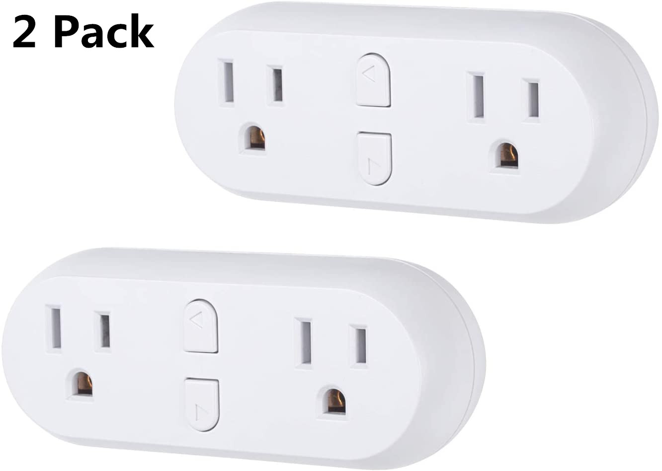 Smart Plugs WiFi Switch Outlet Extender Dual Socket Work with Alexa&Google Home
