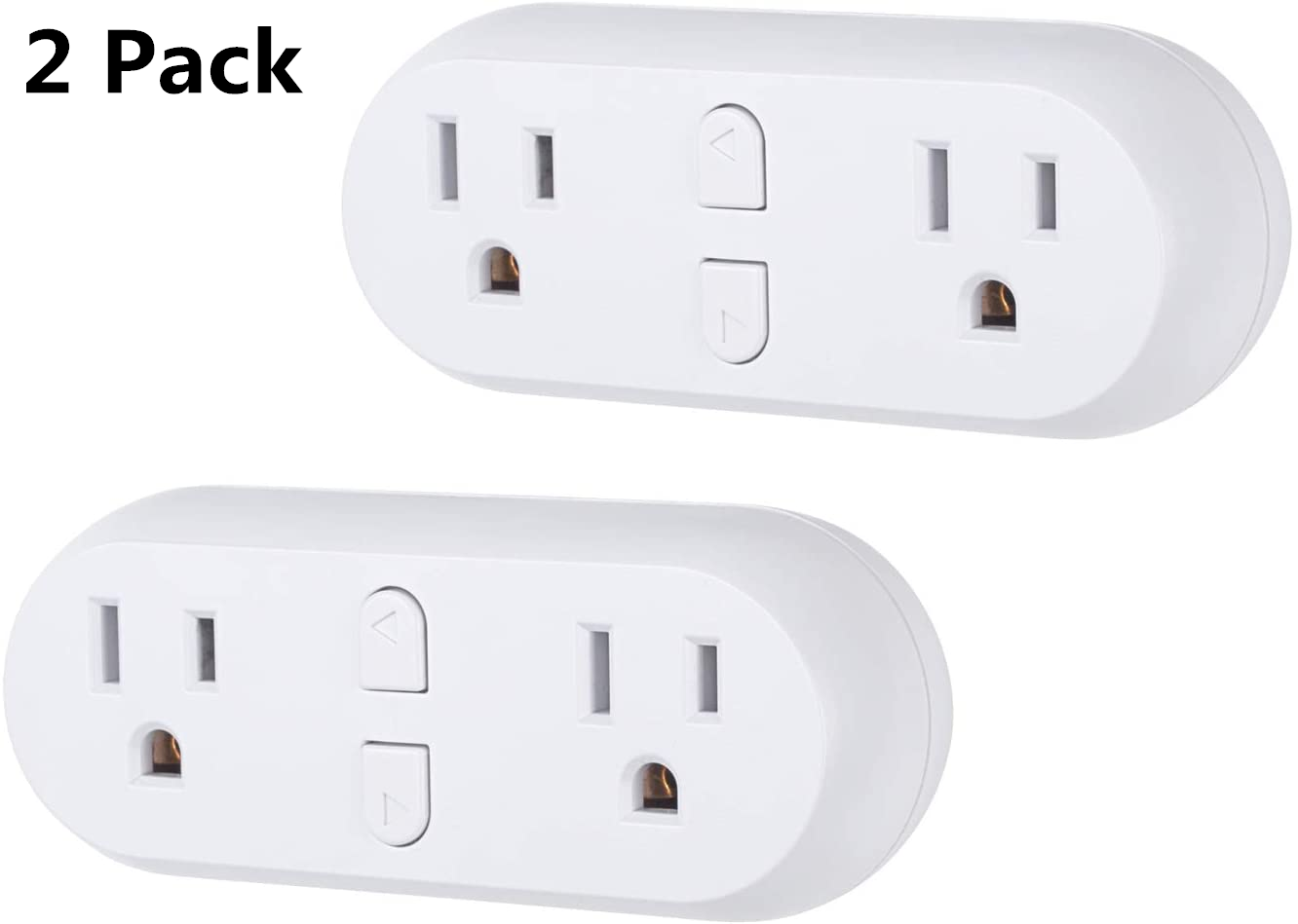 Smart Plugs WiFi Switch Outlet Extender Dual Socket Work with Alexa&Google Home
