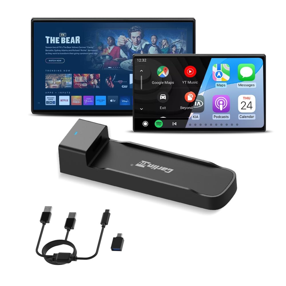 Carlinkit FireDrive Link Pro HDMI Car TV Converter for Fire Stick Black