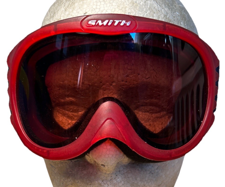 NEW Smith Optics Kids Youth Ski Snowboard Goggles Red Amber Lenses Adjustable
