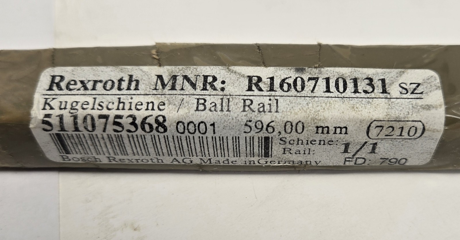 REXROTH BALL RAIL R160710131. 596mm.