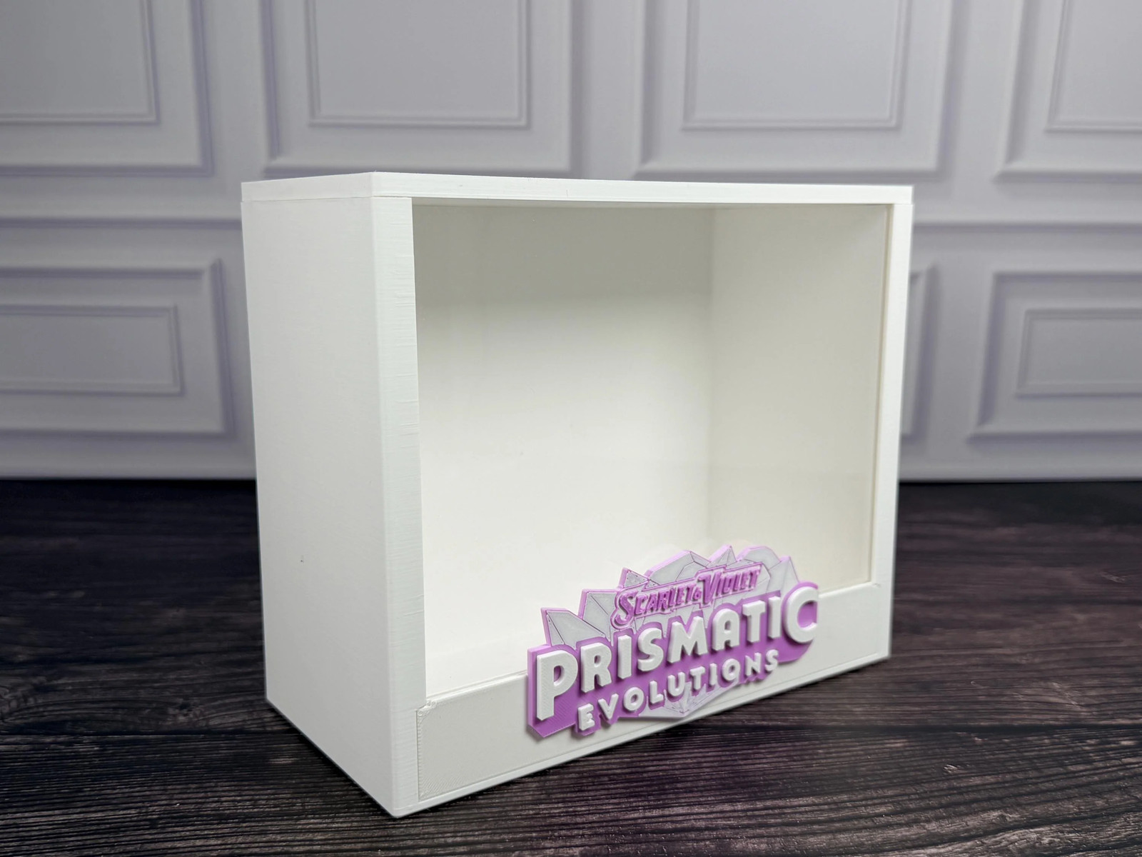 Prismatic Evolutions Pokemon ETB Display Case 3D Printed Magnetic White