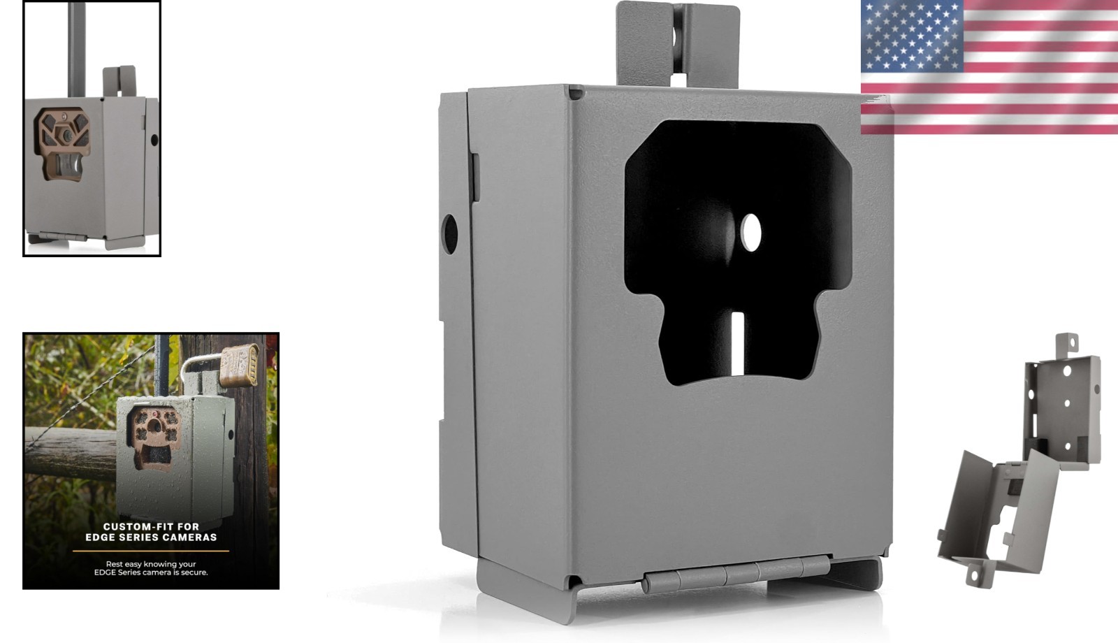 Weatherproof Security Box for Edge Trail Cameras - Includes Mounting Hardware