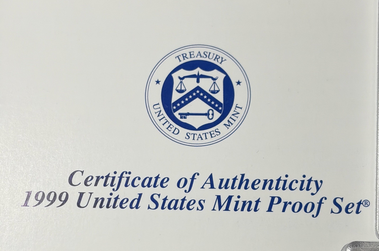 1999 US Proof Set - 9 Coin Set