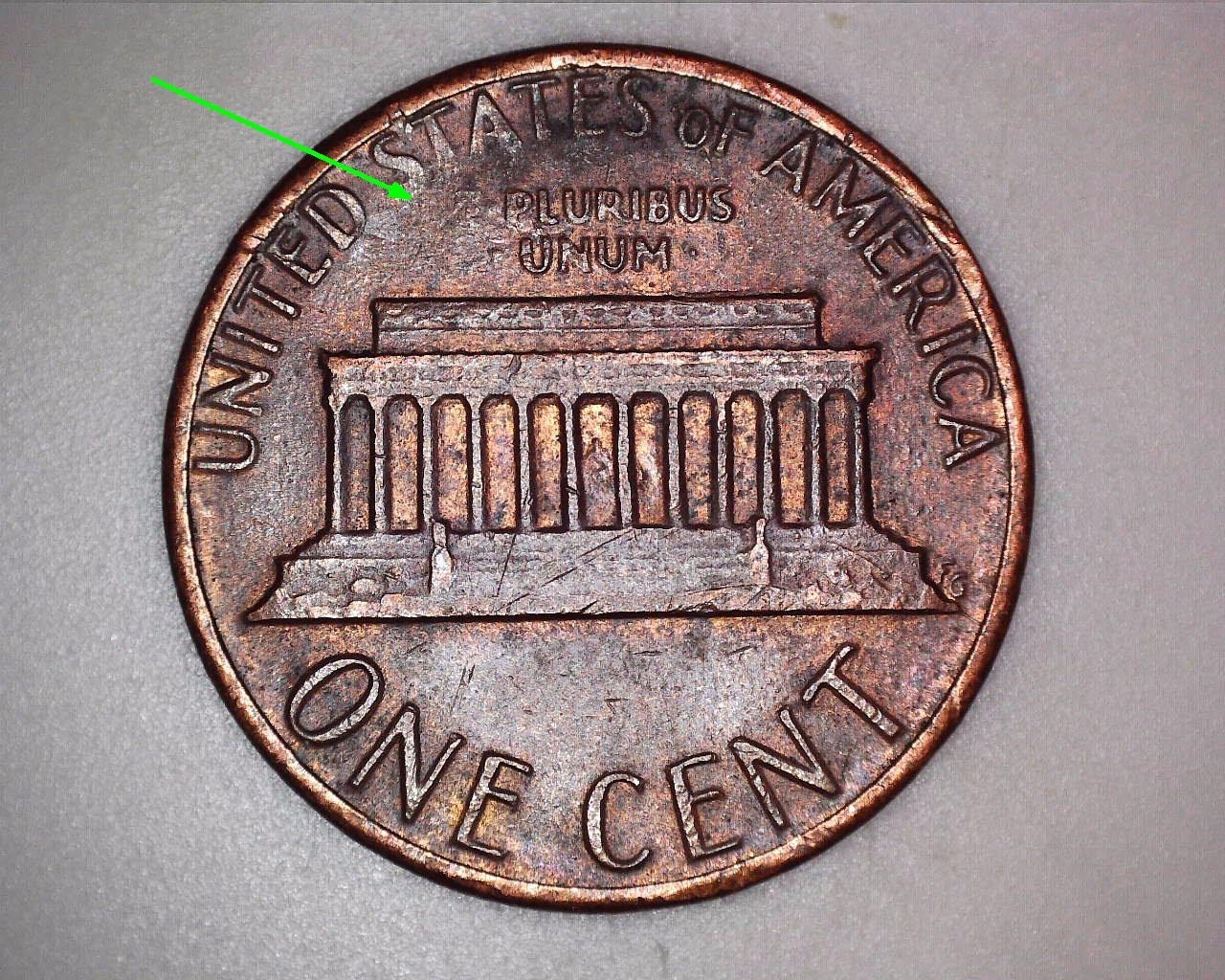 1982 Philadelphia Lincoln Penny - Missing the "E" in E Pluribus