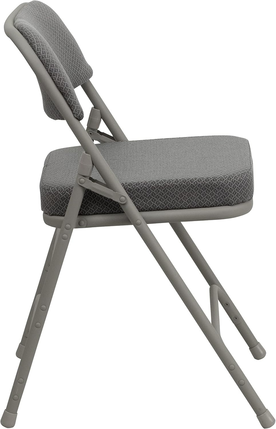Hercules Series Metal Folding Chairs with Cushioned Seats, Fabric Upholstered Ev