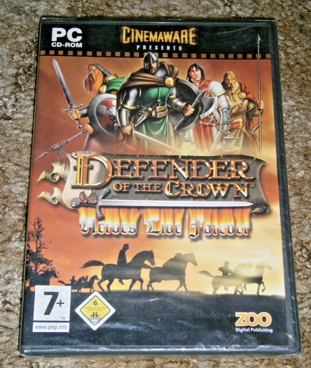 Defender of the Crown: Heroes Live Forever PC CD-ROM **NEW in Shrink**