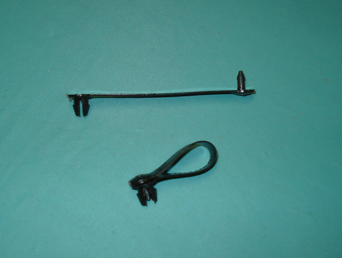 (10) Black Wire Harness tie straps - loop type - Made in USA