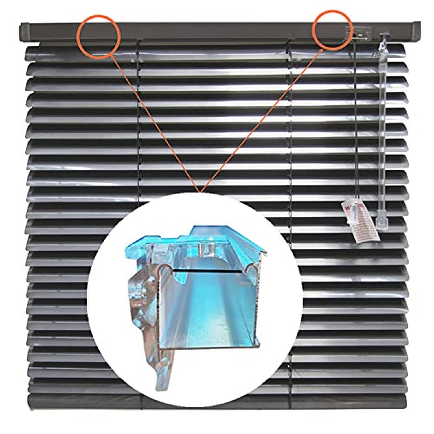Cutelec 2pcs Clear Plastic Bracket Hidden Mounting Bracket Clips for Some 1" ...