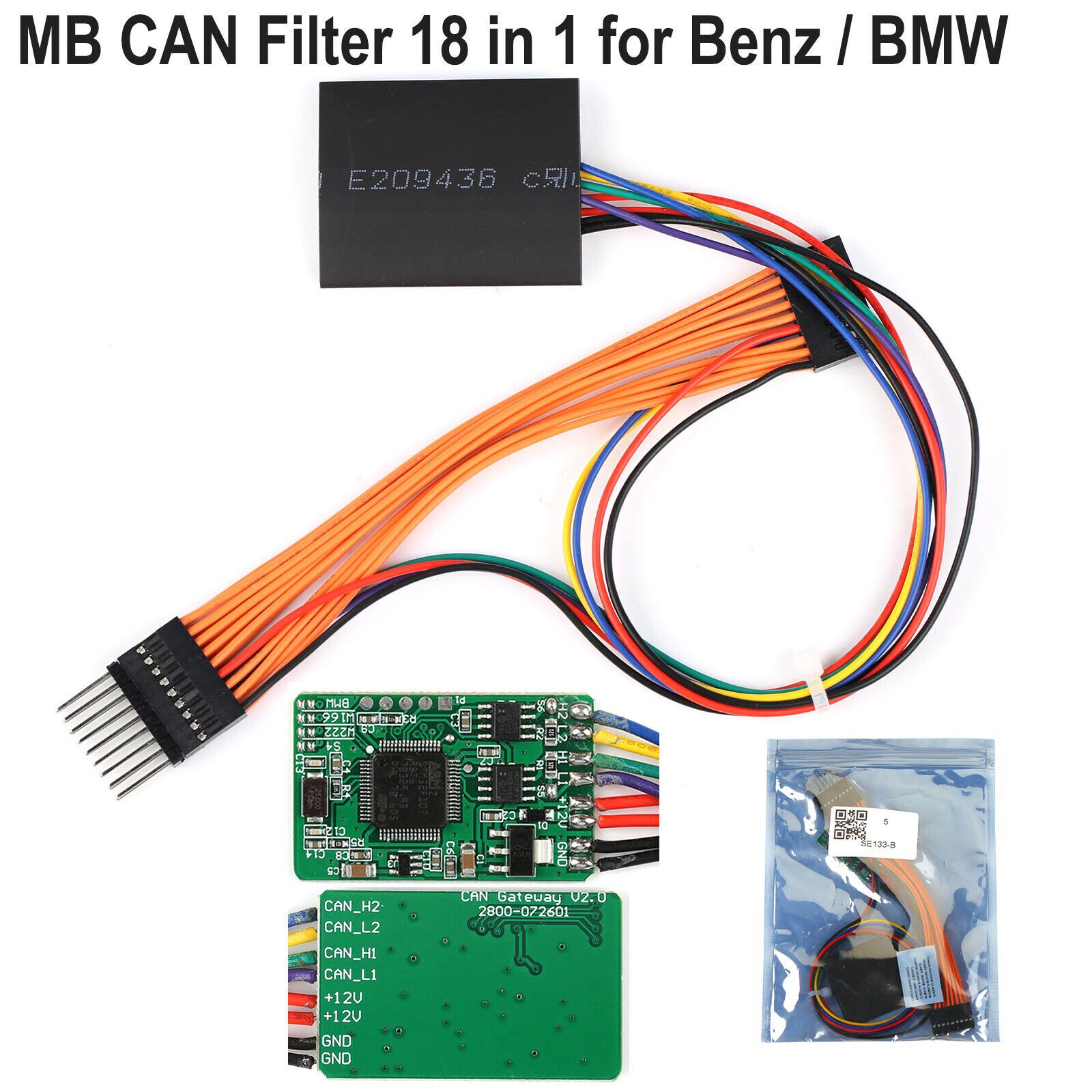 MB CAN Filter 18 in 1 Fit For Benz S(221) C(205) C(204)/For BMW Universal Filter