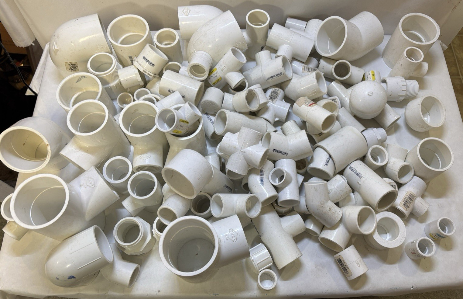 Large Bundle Lot of PVC Pipe Connectors Fittings SC 40 New Open Box