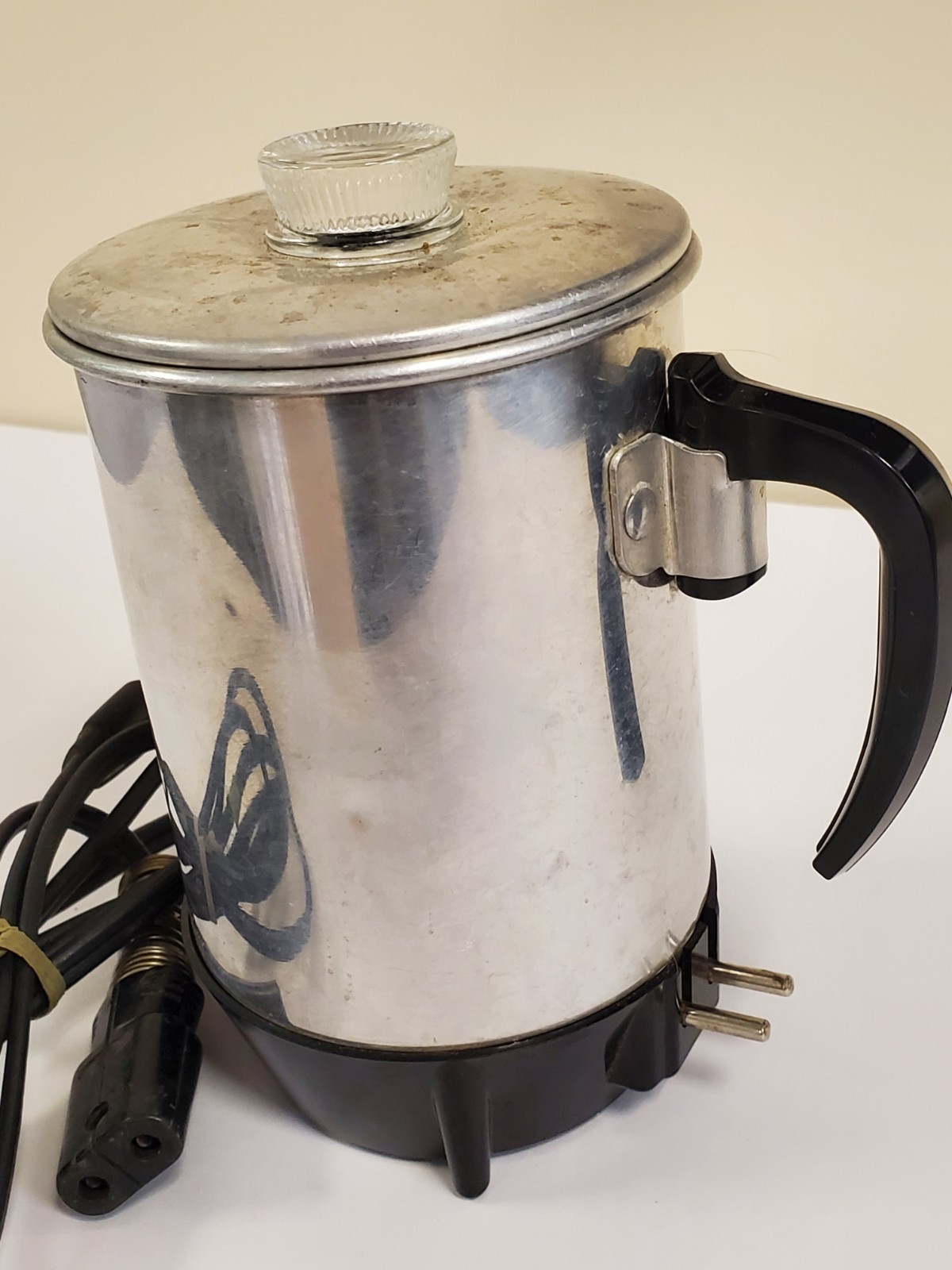 Vintage JACK KEEFE MFG. CO. Electric Coffee Pot Percolator, Model 525, working