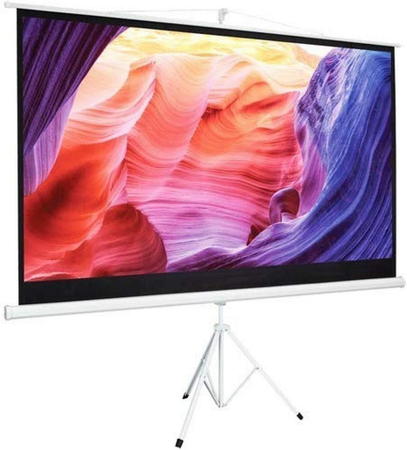 GPX PJSI900 90-Inch Indoor Projection Screen - 16:9 Portable Movie Screen - New