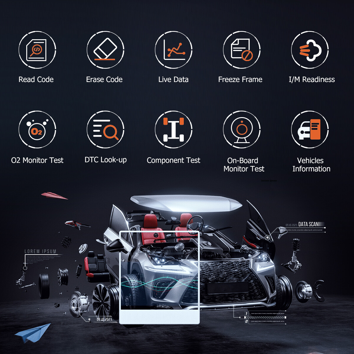 OBDPROG M500 Mileage Odometer Correction Diagnostic Oil Reset Tool Code Reader
