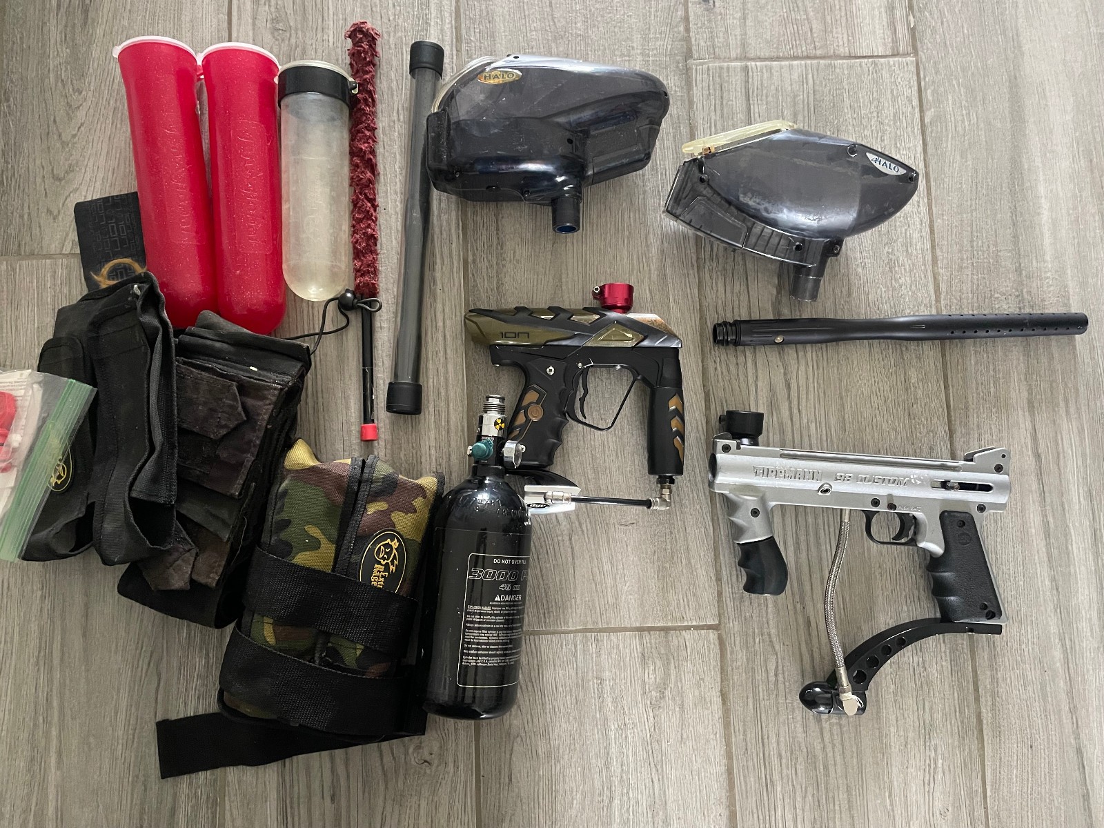 Paintball Lot  Ion Marker Tippman 98 custom