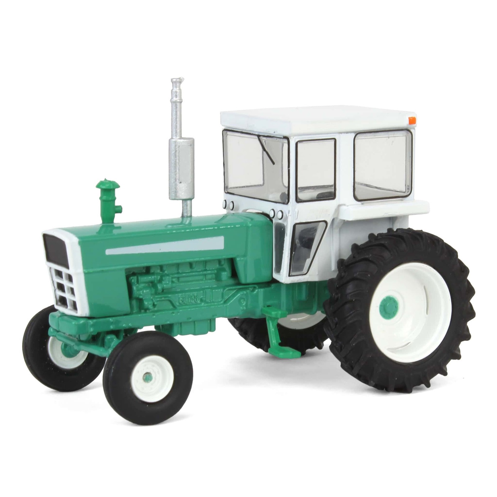 1/64 1973 Tractor with Cab, Green & White, Down on the Farm Series 9 48090-A