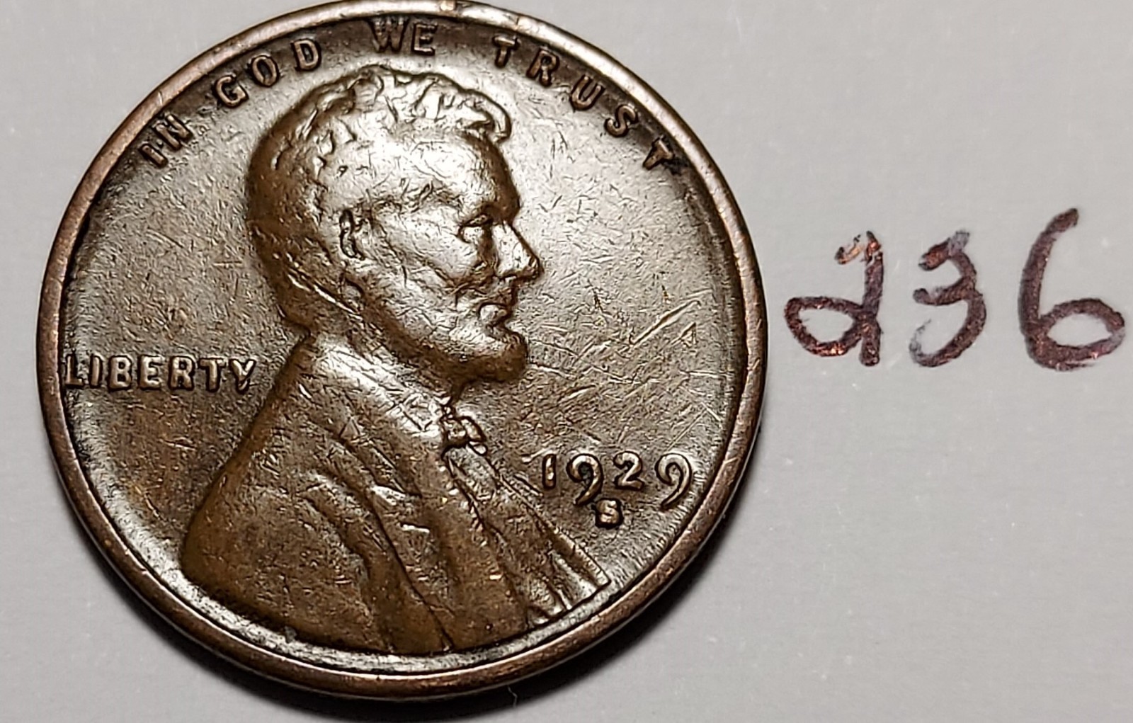 1929-S Lincoln Wheat Cent  VERY FINE #236