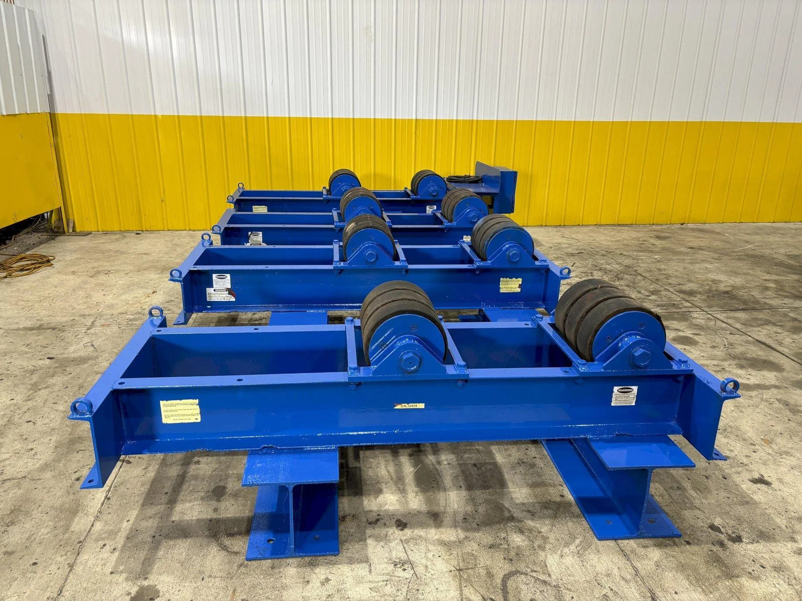 40 TON (80,000 LBS) WELD-WIRE MODEL #WWR-20 POWERED TANK TURNING ROLLS, 1 DRIVE