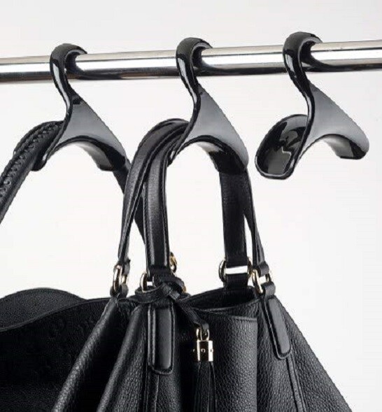 Bag-a-Vie Black HandBag Hanger Closet Organization Hooks - Perfect for Parties!
