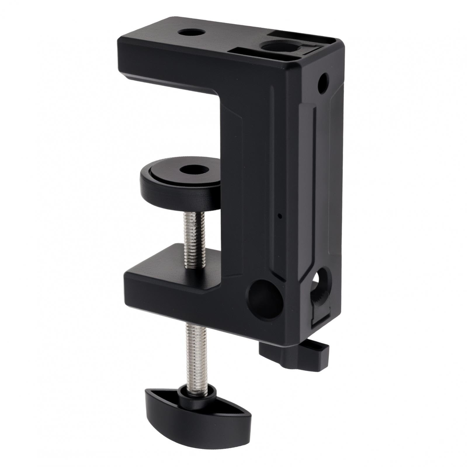 OriGlam C-Clamp Desktop Clamp with 1/2 inch Hole, Adjustable Plastic Black