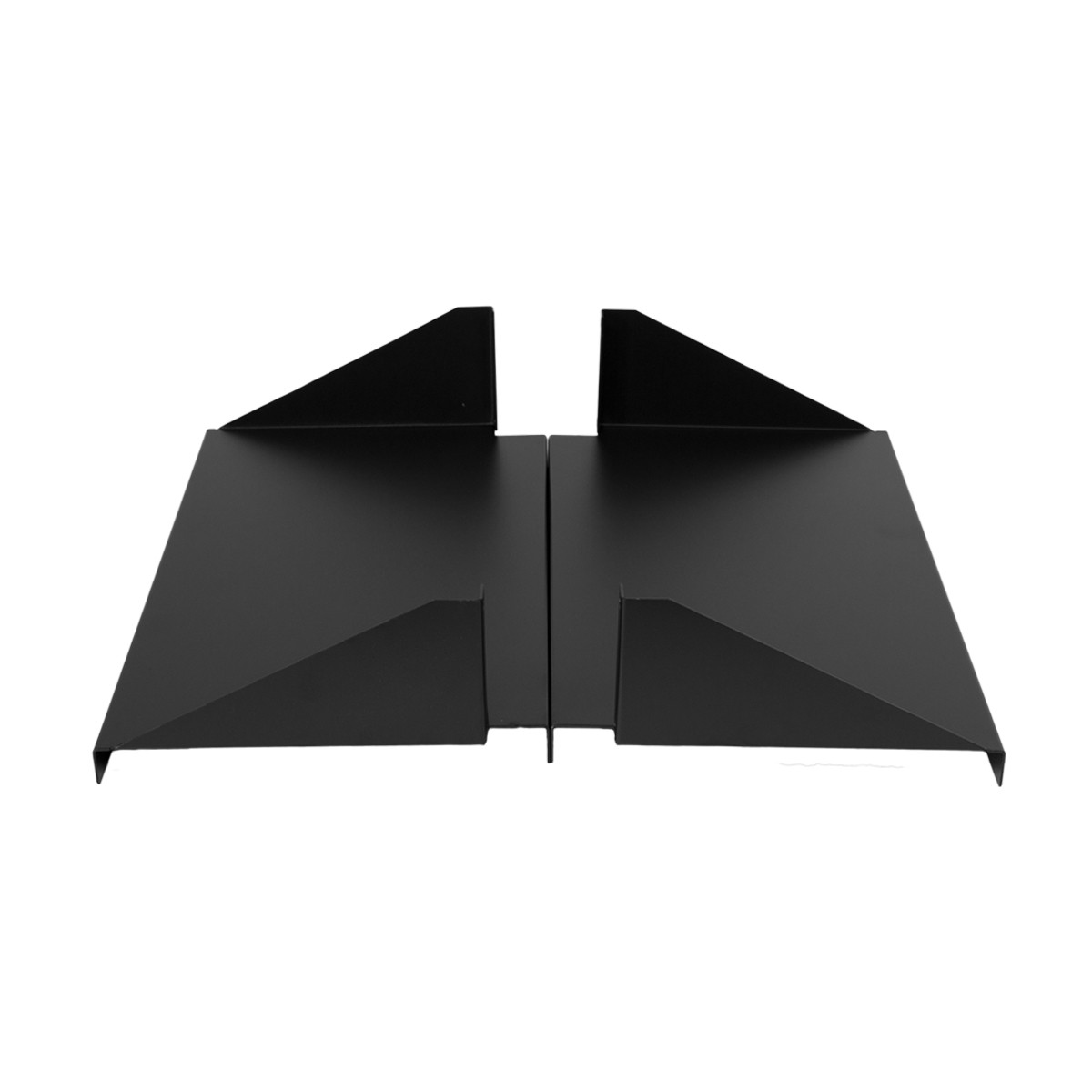 Cantilever Server Shelf Rack Mount 19" 2U Black 2 piece set Center Weighted