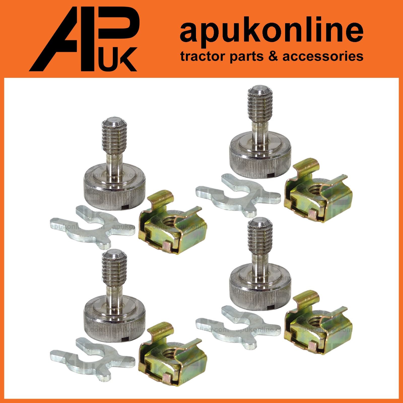 4x Battery Cover Screw Cage Type for Various Case International IH Tractor