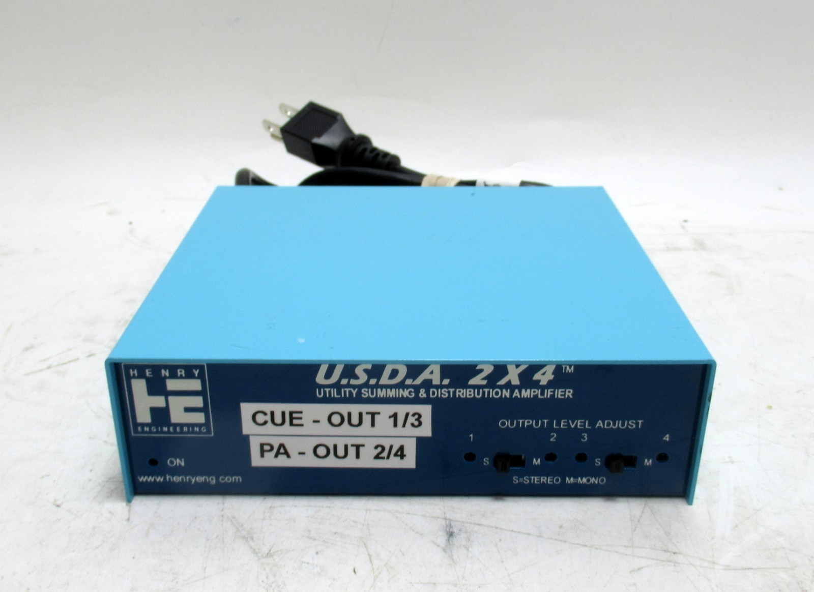 Henry Engineering U.S.D.A. 2 x 4 Utility Summing & Distribution Amplifier