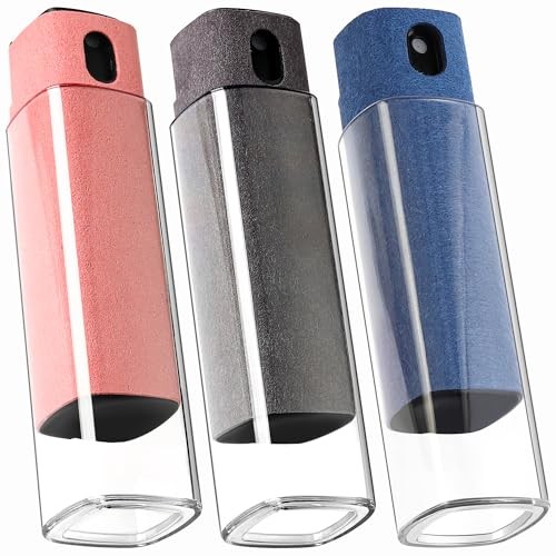 Car Screen Cleaner Spray and Wipe -2-in-1 iPhone Cleaner, 3 Pcs(Grey+Pink+Blue)