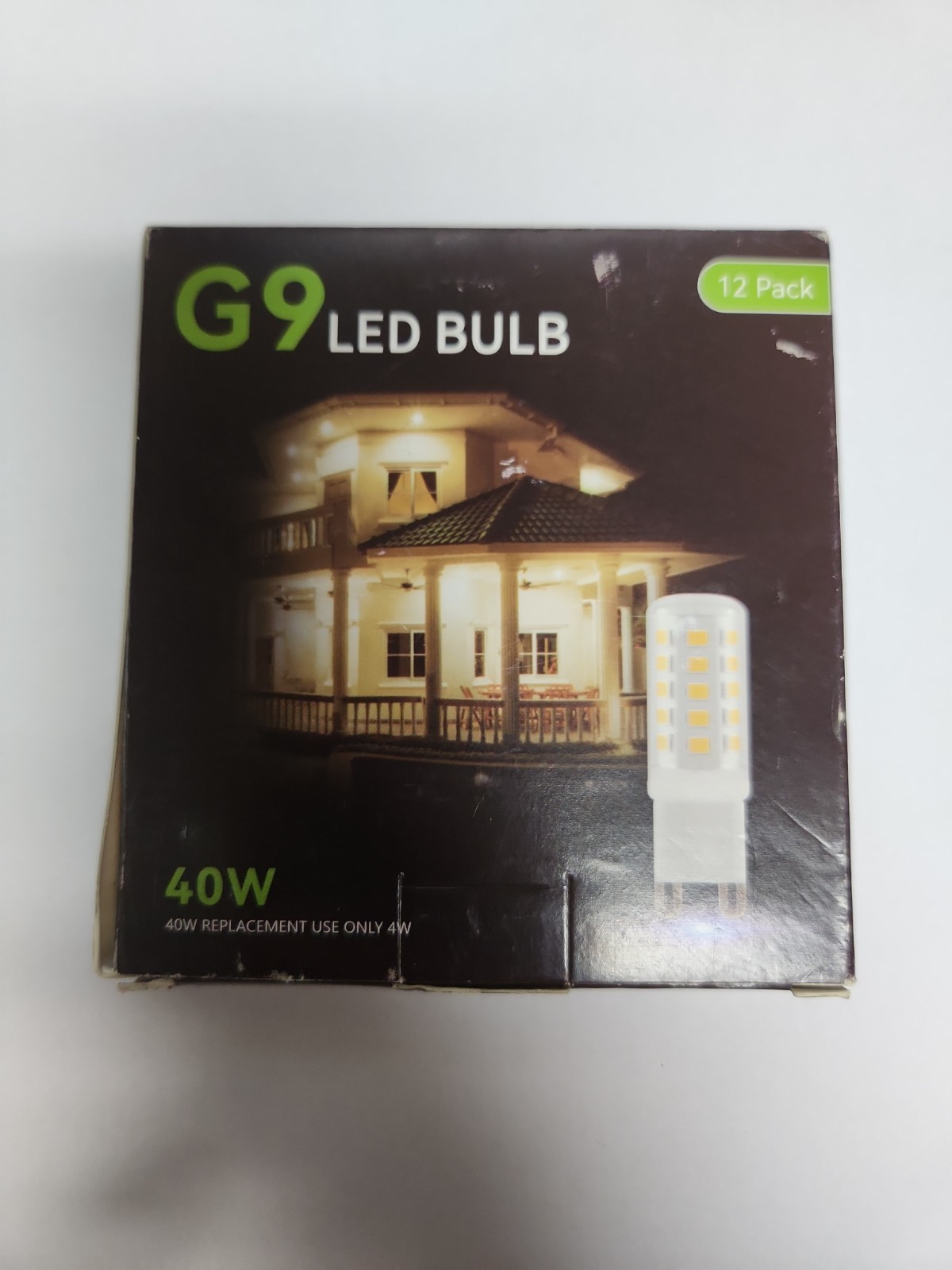 12 Pack G9 LED Bulb 4W 3000K 450LM Non-Dimmable 120V T4 Halogen Replacement