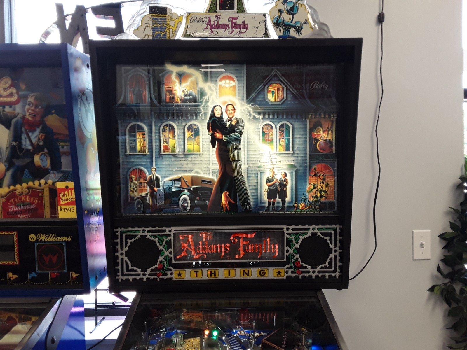 Addams Family by Bally Pinball Machine-BRAND NEW PLAYFIELD!