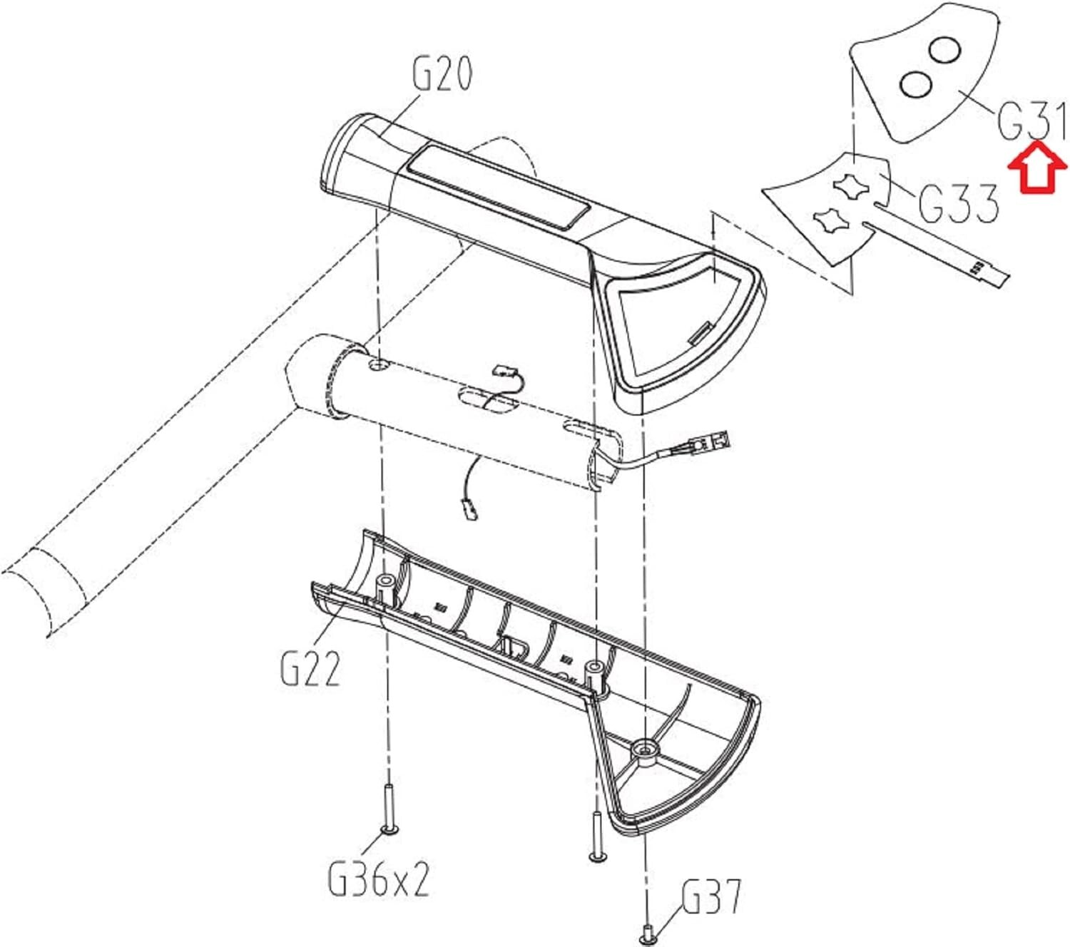 Matrix Retail Stepper Step Left Quick Key Overlay 1000430734