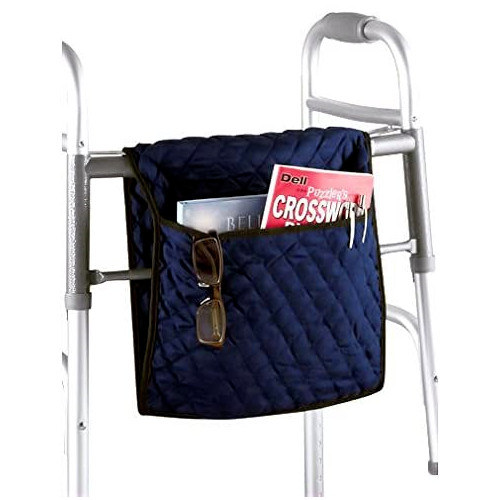 28" Quilted Walker/Wheelchair Bag - Navy Blue
