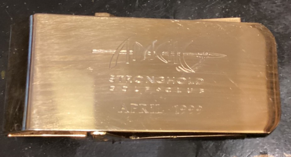 Apache Stronghold Golf Club Money Clip; Resort Opening Commemorative Piece