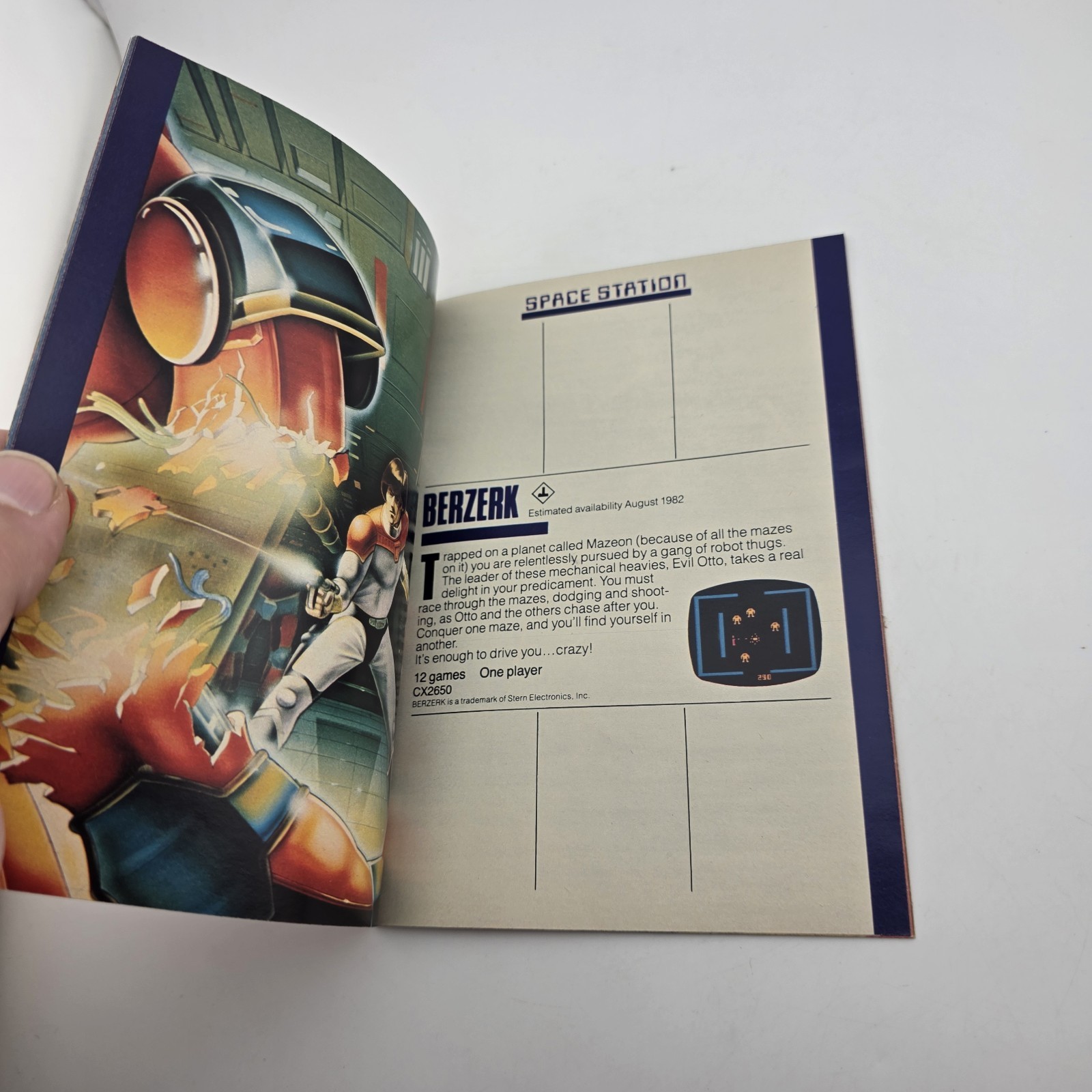 Original Vintage 1981 ATARI 2600 45 Video GAME PROGRAM CARTRIDGE CATALOG