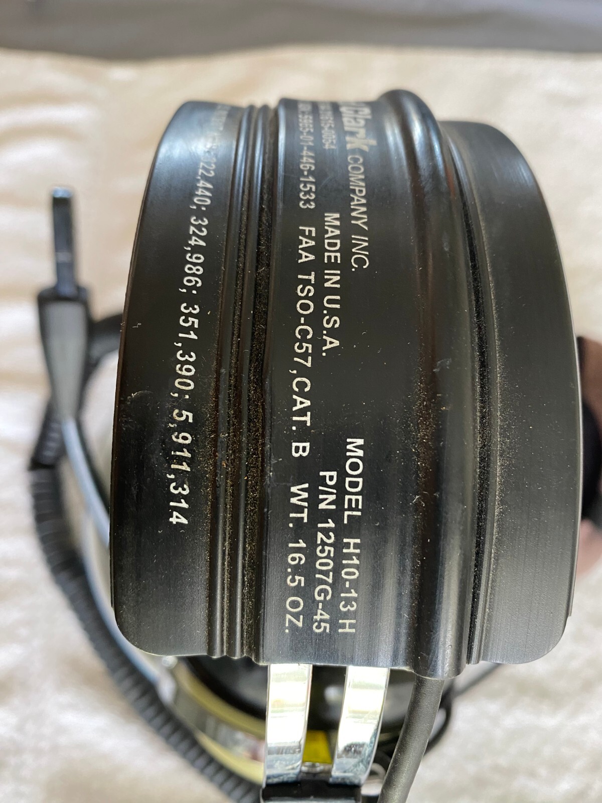 David Clark H10-13H Headset, Gel Ear Seals and M-7A Mic