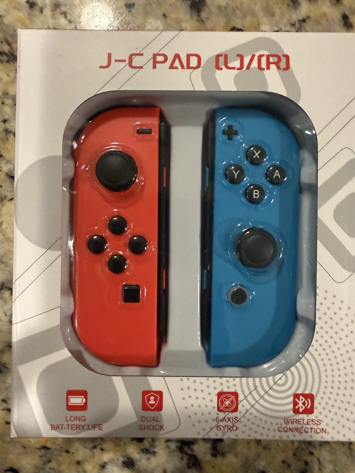 Nintendo Switch J-C Pad Controllers Blu And Red