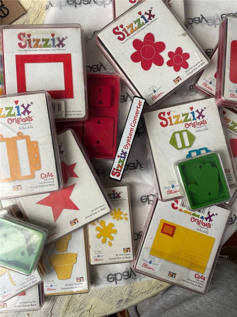 Sizzix Original Dies Red & Black Originals Die Card Making Die Cuts your choice