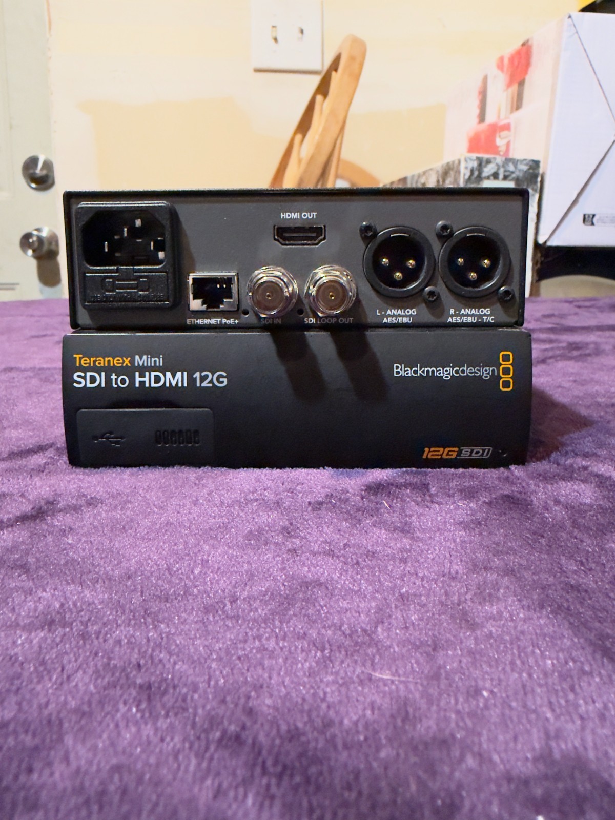 Blackmagic Teranex Mini SDI to HDMI 12G Converter Broadcast Video Monitor 4K