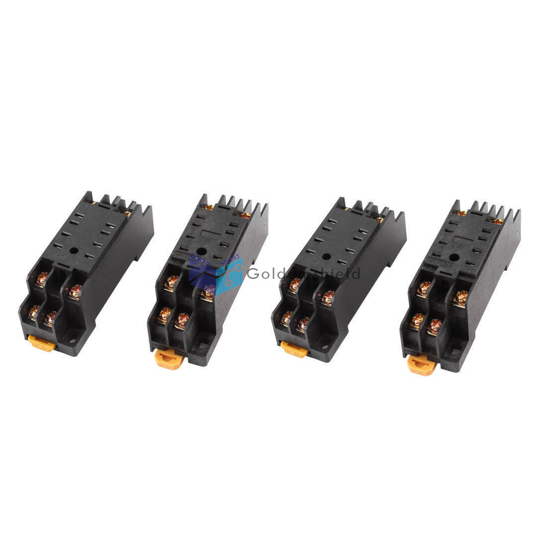 4Pcs PTF-08A 8P Screw Terminal Relay Socket Base DIN Rail for HH52P✦Kd
