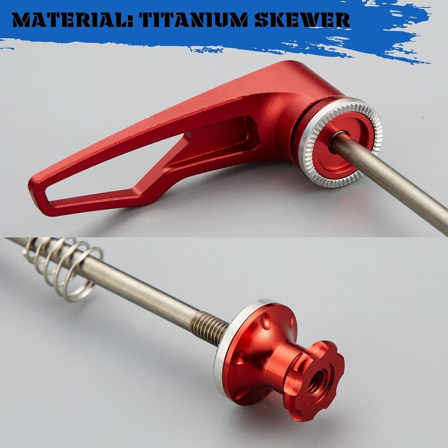 Cycling Essential: Titanium Quick Release Skewer Set for Road & Mountain Bikes
