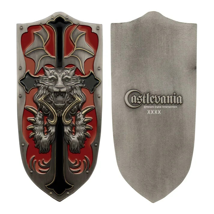 Castlevania Alucard Shield Limited Edition Metal Ingot Official Figure Konami
