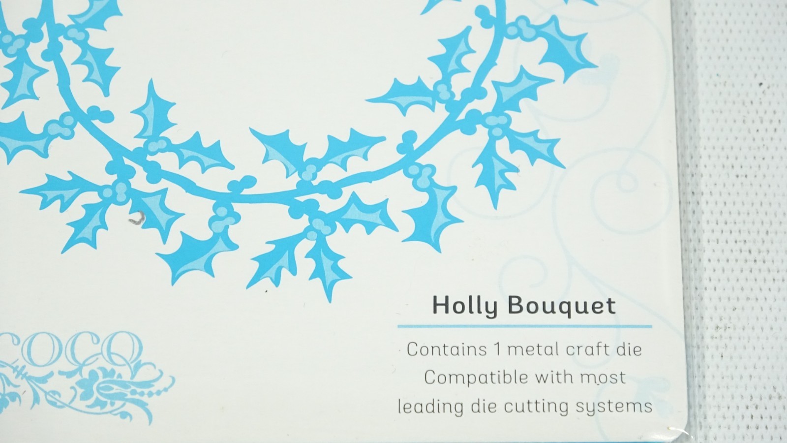 Tonic Studios Rococo Christmas Holly Bouquet Die 1383e