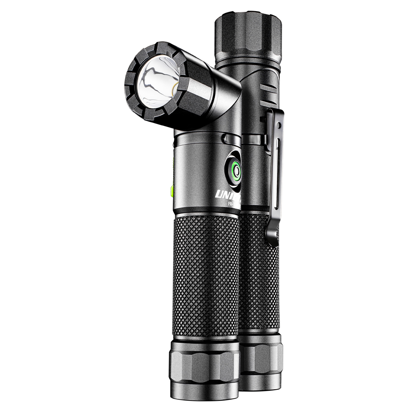 Unilite FR-1200 Right Angle Flashlight – 1200 Lumen LED, 90° Rotating Head,