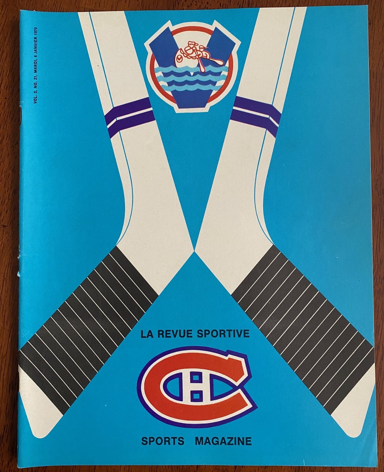 1970 LA REVUE SPORTIVE MONTREAL CANADIENS SPORTS MAGAZINE - Jan 6, 1970 NHL HABS