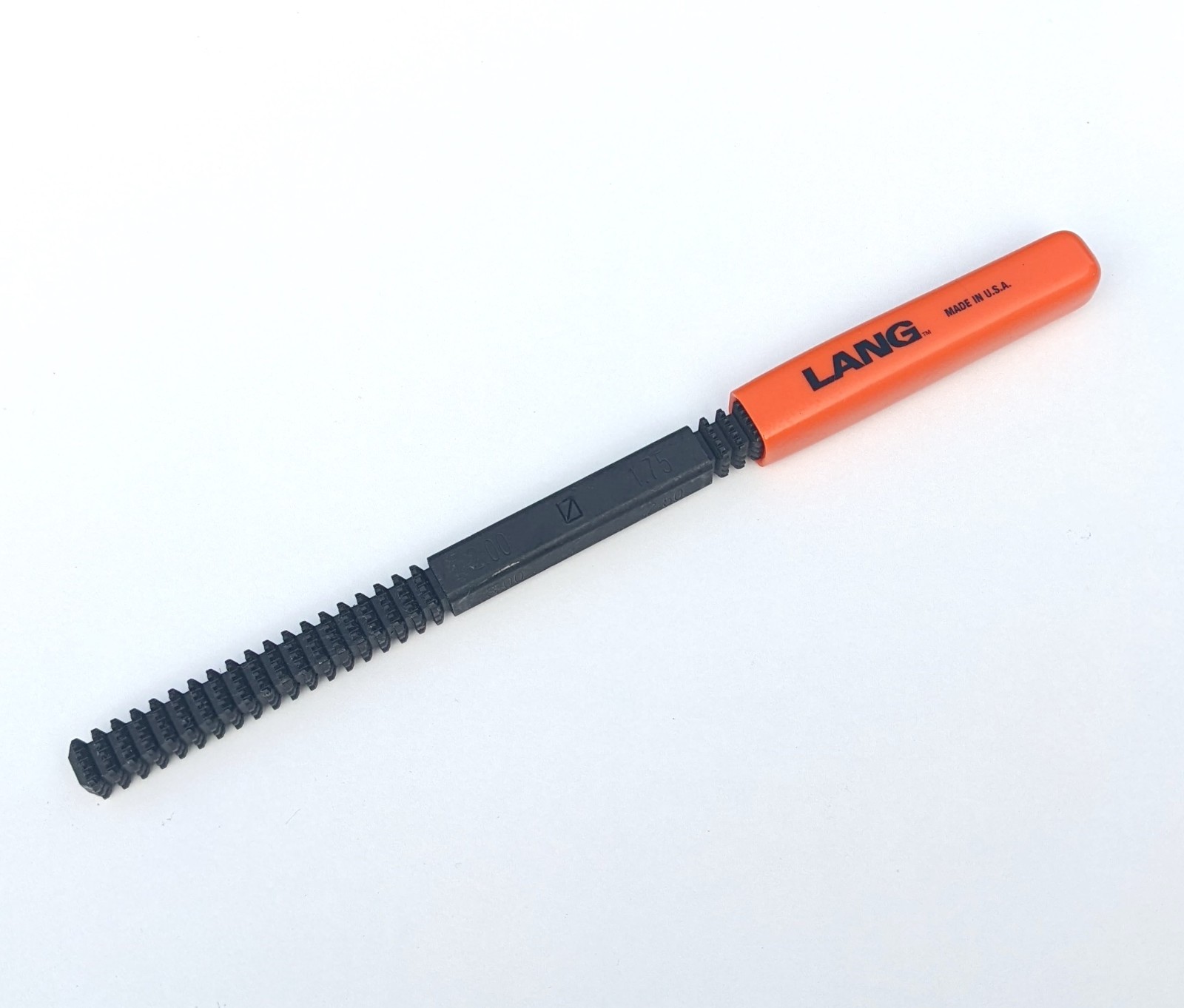 Lang metric 0.75mm to 3mm thread cleaning repair restore file AE2670 - USA made