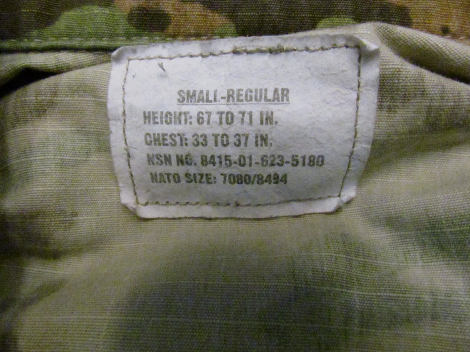 OCP Scorpion W2 Multicam Shirt US Army Military Used Sz Small/Regular WH1