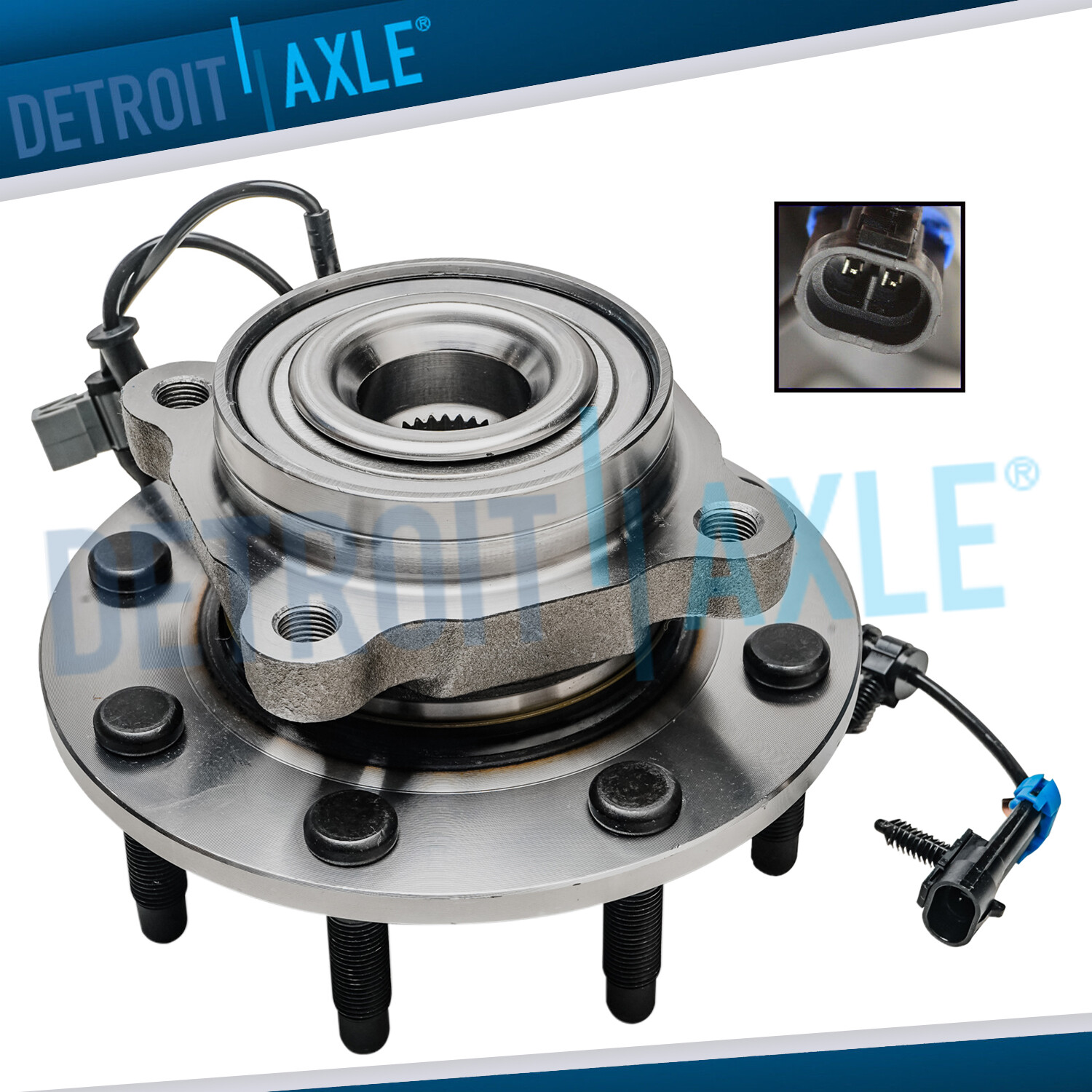 8-Lug L4x4 Front Wheel Bearing Hub for Chevy GMC Silverado Sierra 2500 3500HD H2